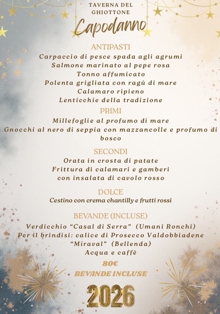 Menu di Capodanno 2026